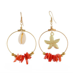 Ocean Shell Mermaid Aesthetic Earrings