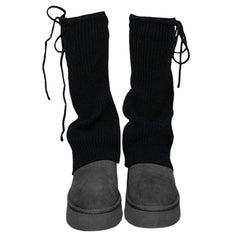 Soft Girl Ribbed Leg Warmers