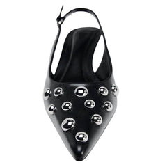 Rebel Muse Stud Slingback Heels