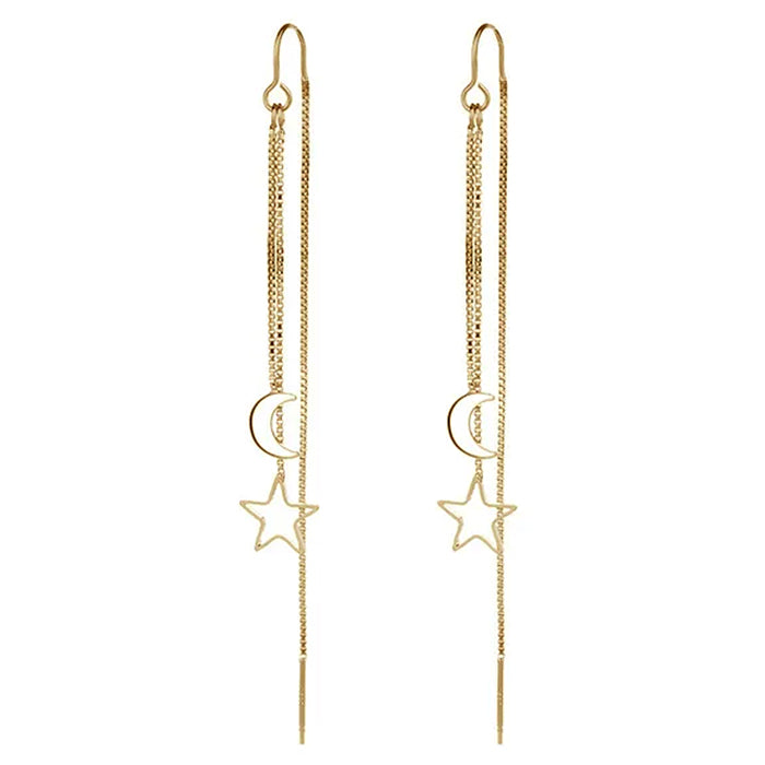 Sun & Moon Dangle Earrings