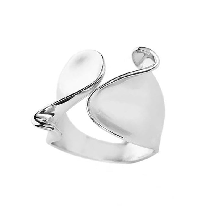Wide Wavy Band Ring