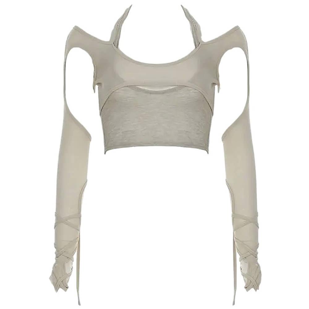 Y2K Cut-Out Halter Top
