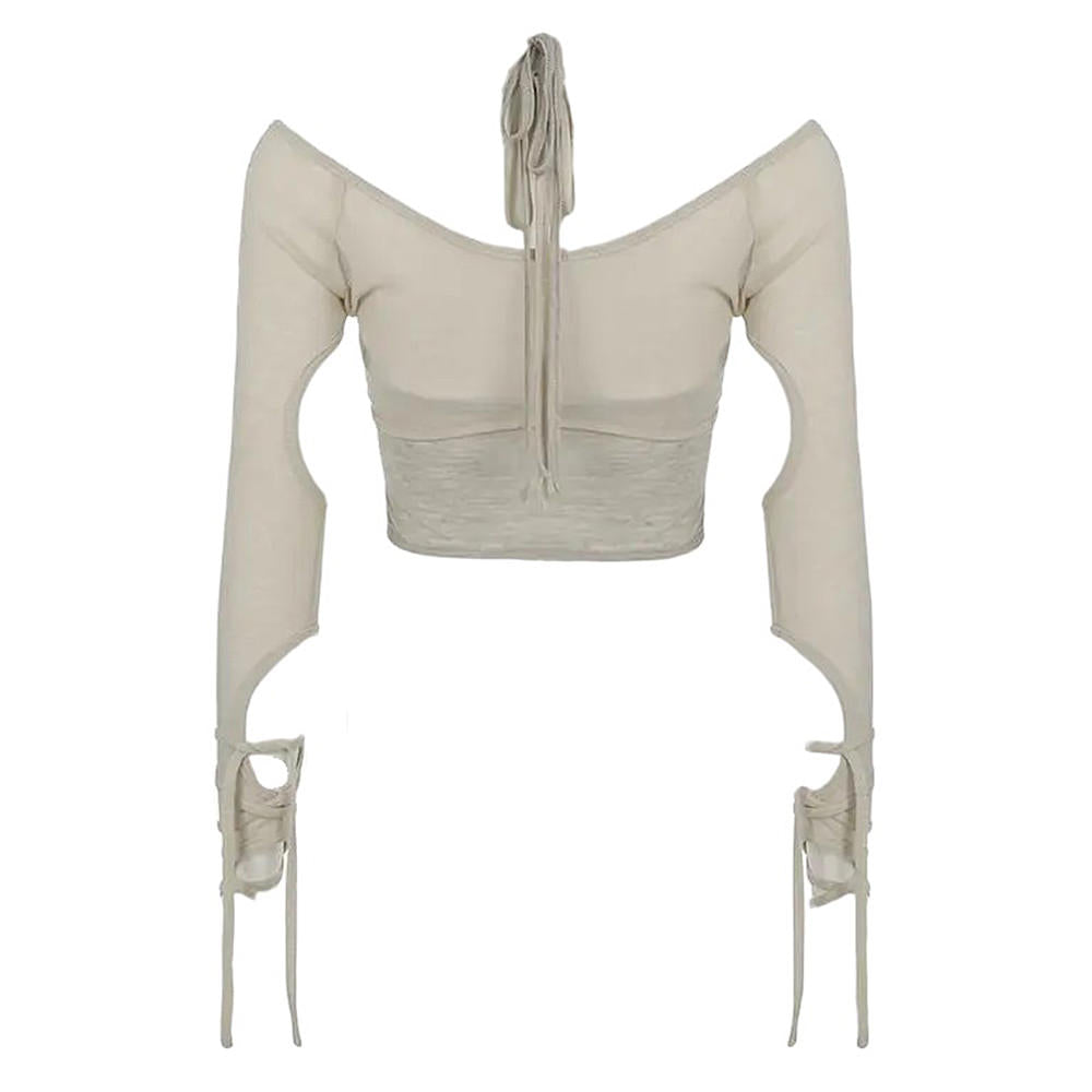Y2K Cut-Out Halter Top