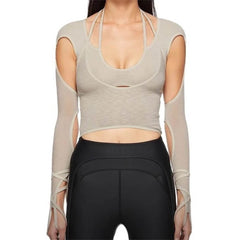 Y2K Cut-Out Halter Top
